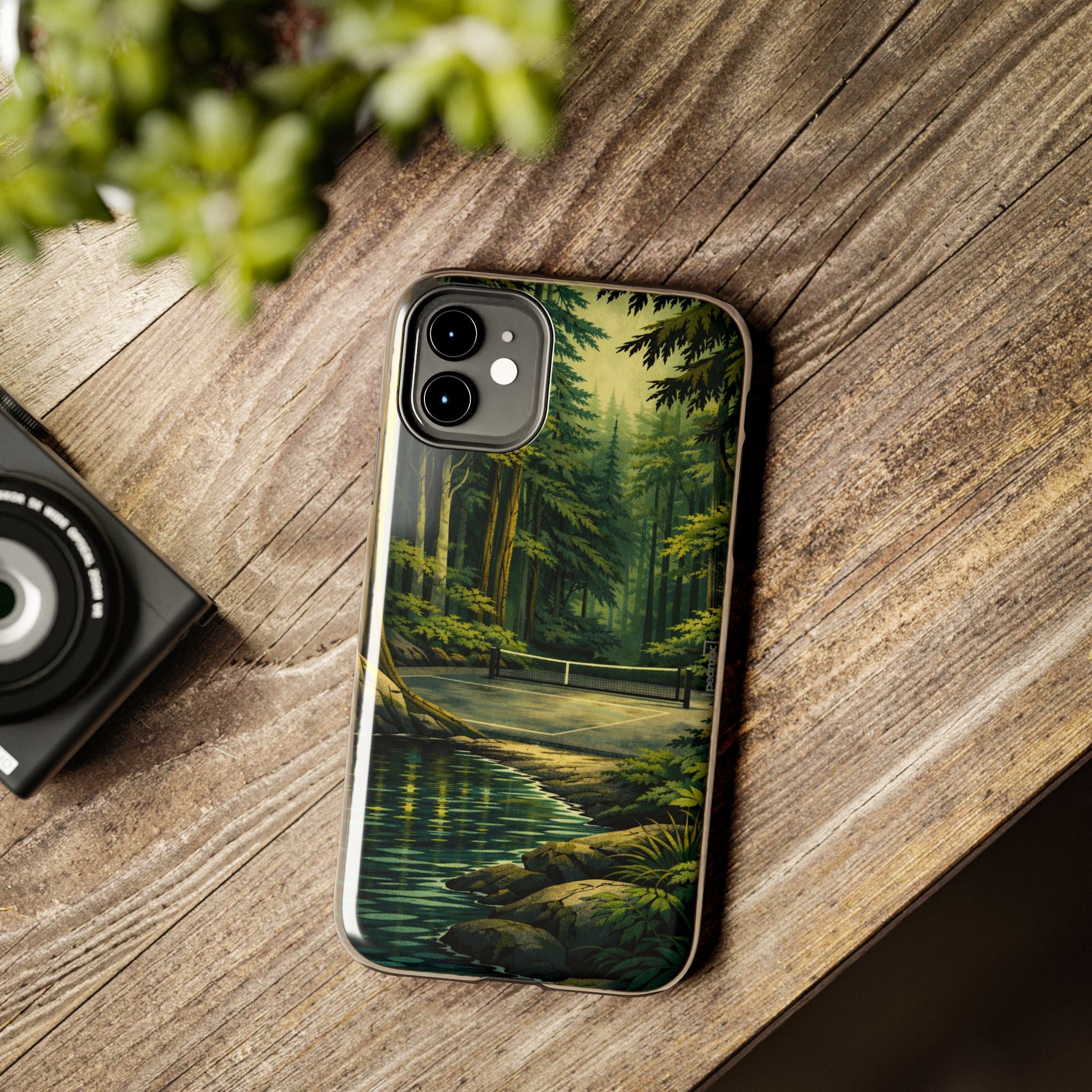 Hidden Forest Pickleball Phone Case – Bainbridge Island Inspired | Compatible with iPhone and Samsung smartphones | Matte or Glossy