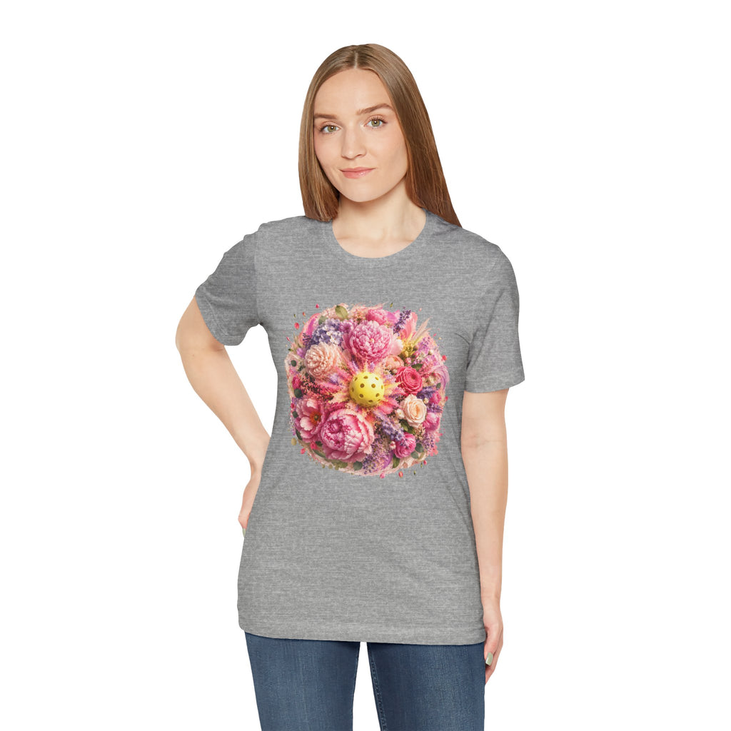 Peony Pickleball Tee — Premium Cotton Unisex T-Shirt
