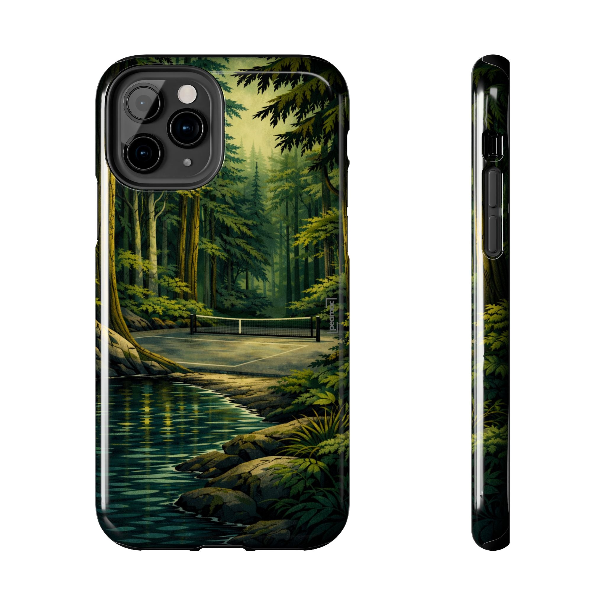 Hidden Forest Pickleball Phone Case – Bainbridge Island Inspired | Compatible with iPhone and Samsung smartphones | Matte or Glossy