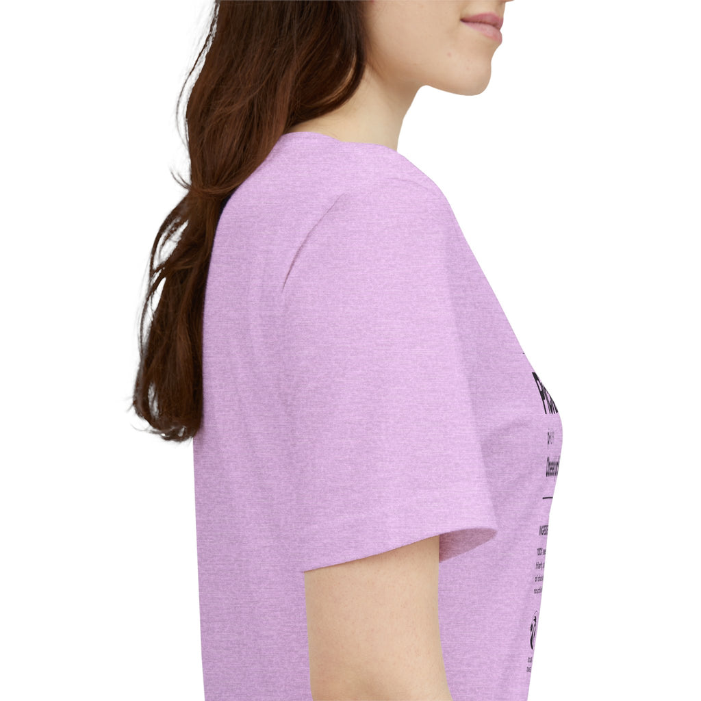 Women's Pickler Funny Definitions T-Shirt featuring black text, lightweight activewear, perfect for pickleball enthusiasts.
