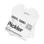 Men's black Pickler Funny Definitions T-Shirt featuring playful pickleball-themed text, lightweight and comfortable activewear.