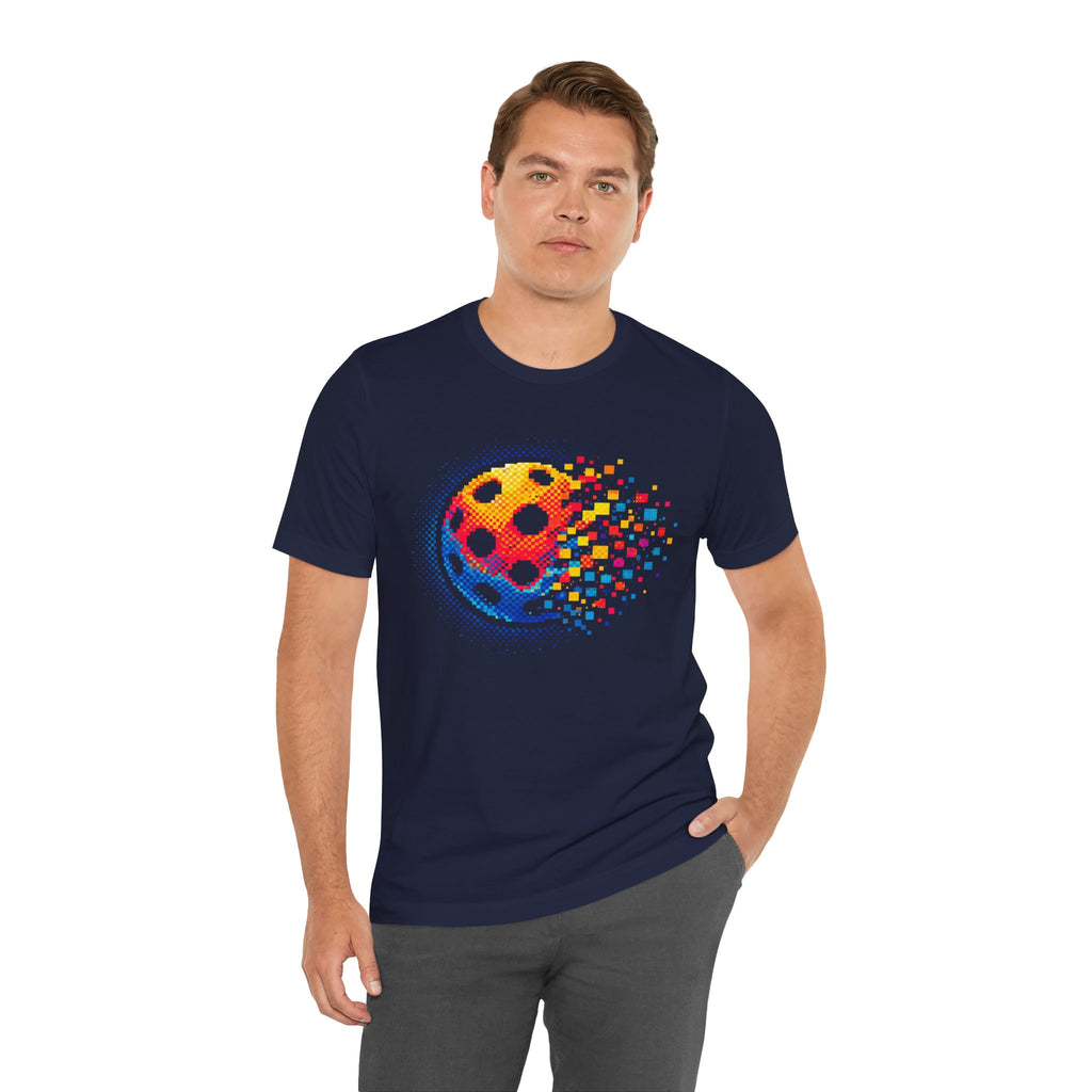 Matrix Burst Pickleball Tee by Printify, retro court graphic T-shirt featuring bold pickleball-themed print on soft fabric.