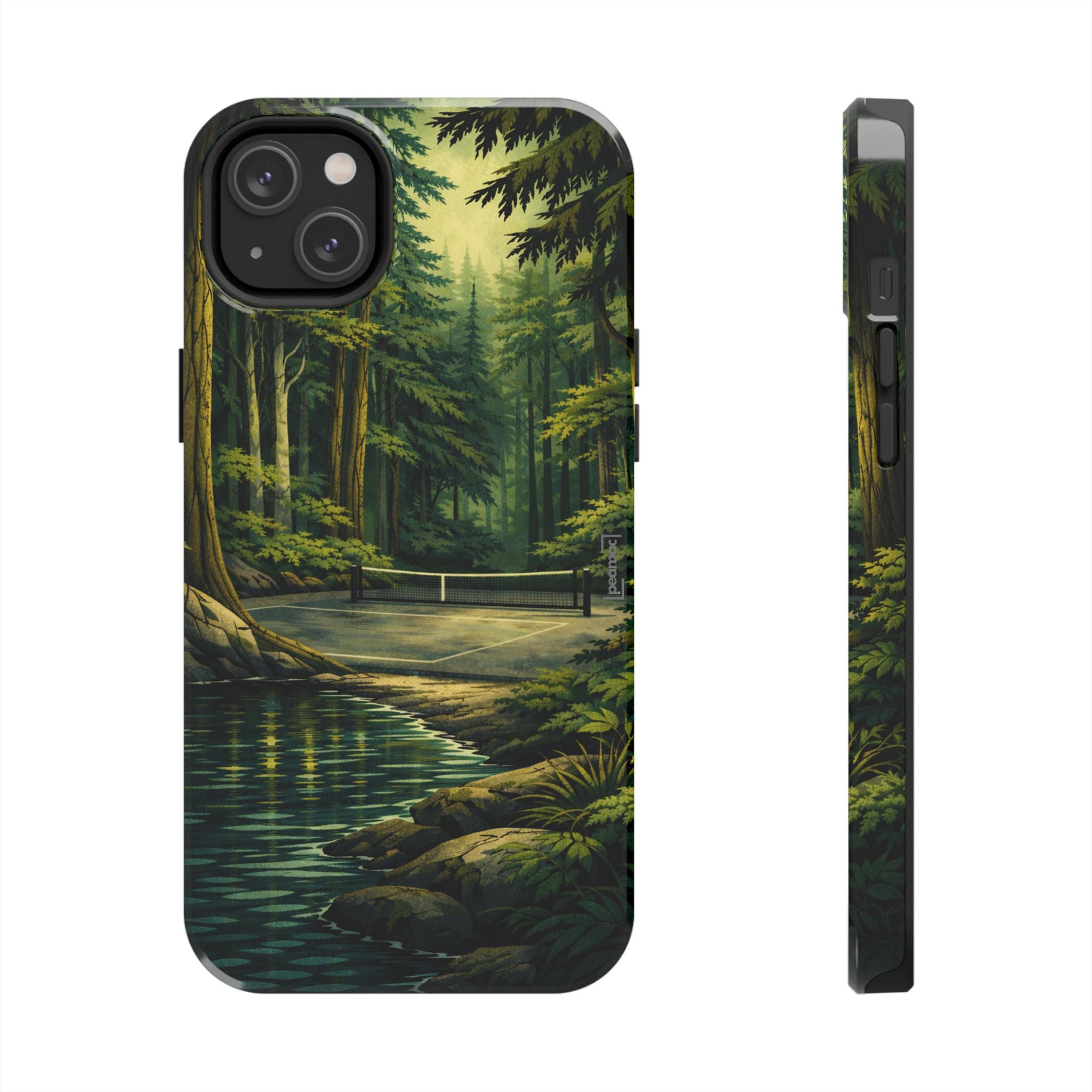 Hidden Forest Pickleball Phone Case – Bainbridge Island Inspired | Compatible with iPhone and Samsung smartphones | Matte or Glossy
