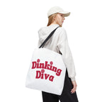 Pickleball Dinking Diva Large Tote for Gear - Roomy Sustainable Accessory