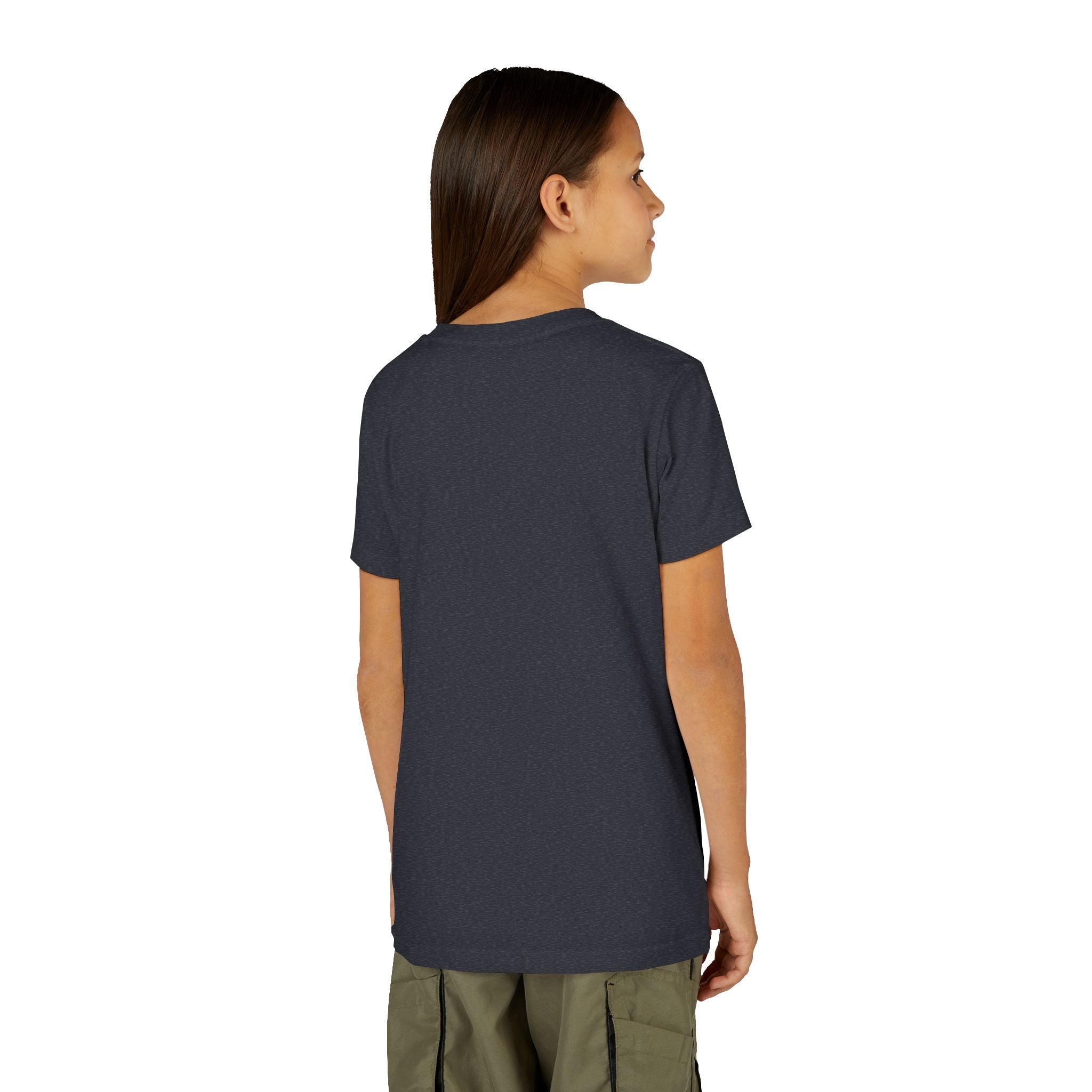 Youth neon pickleball graphic t-shirt for kids with colorful "Let's Play Pickleball" print, comfortable kids' clothing by Printify.