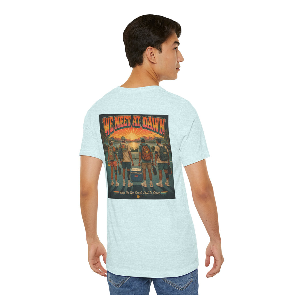 We Meet at Dawn Pickleball T-Shirt — Premium Unisex Lifestyle Tee