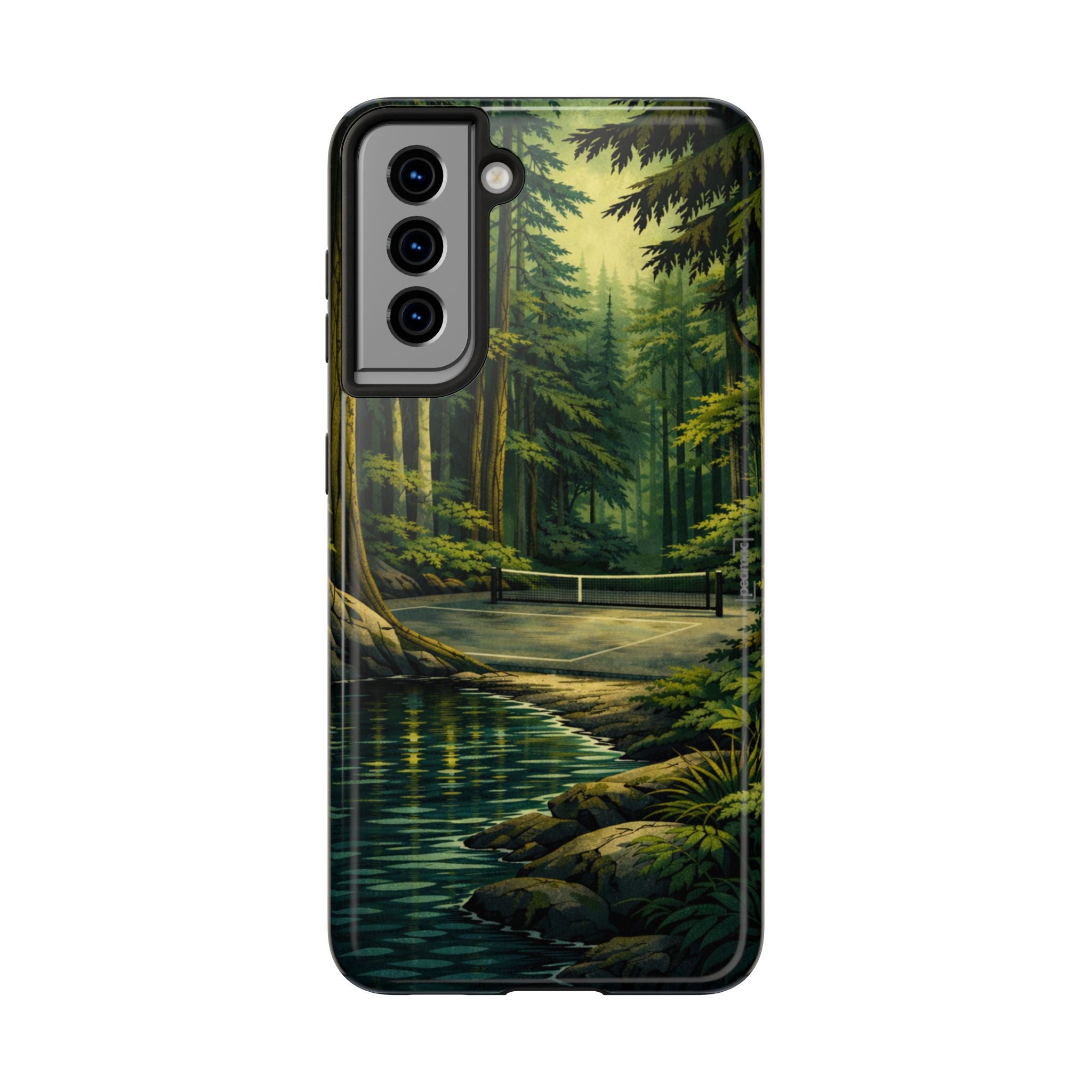 Hidden Forest Pickleball Phone Case – Bainbridge Island Inspired | Compatible with iPhone and Samsung smartphones | Matte or Glossy