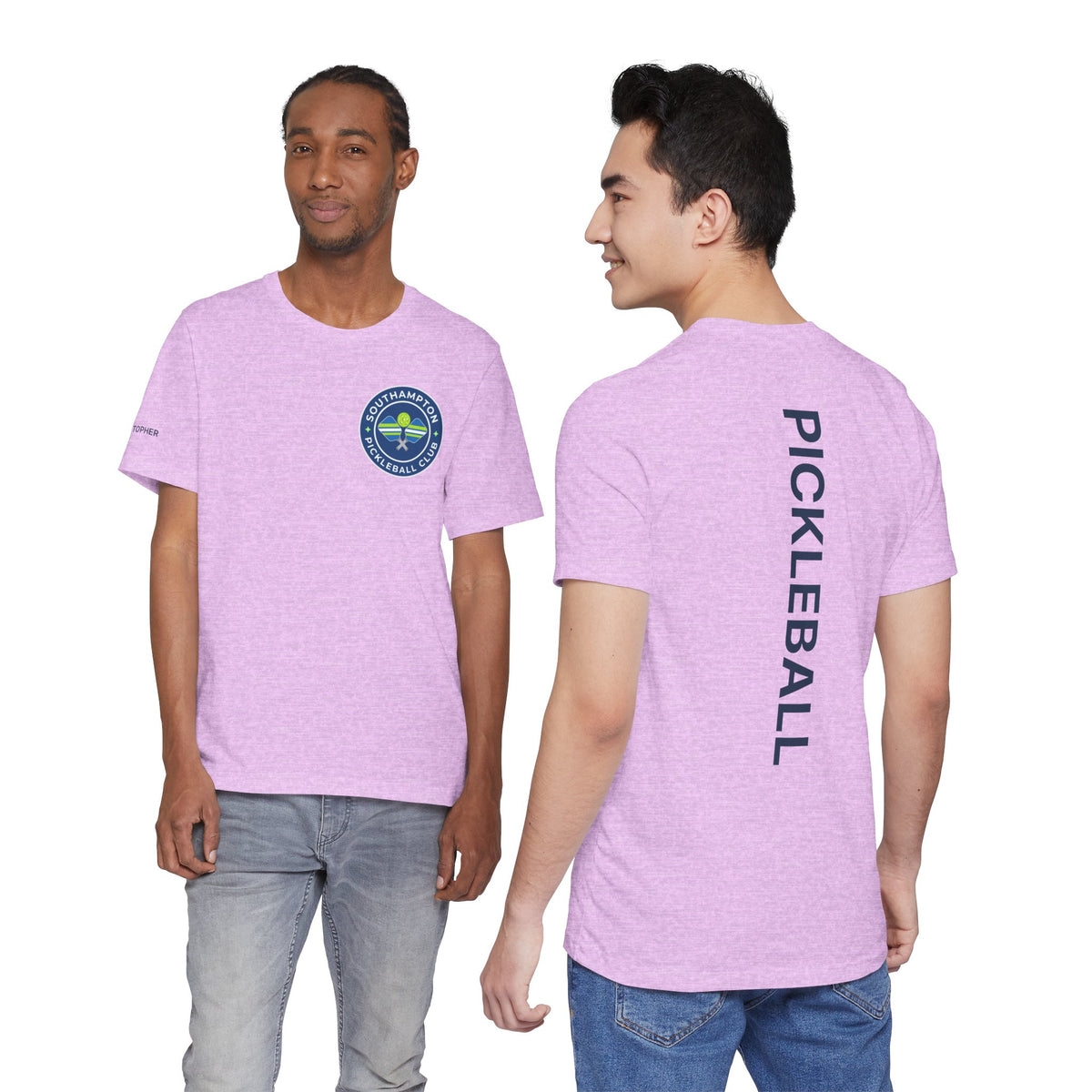 Personalized Pickleball T-Shirt | Custom Club & League Tee - Product Photo - PeaMacTees
