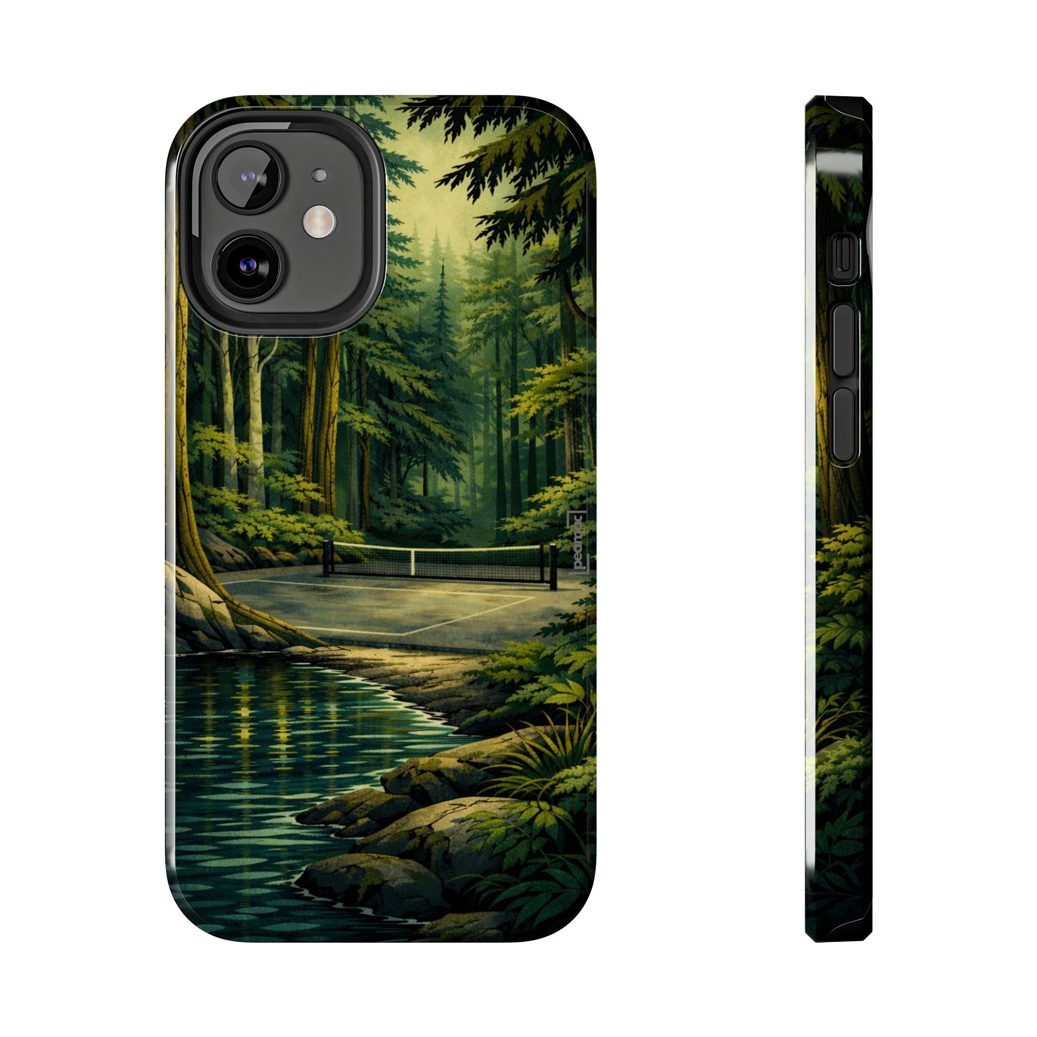 Hidden Forest Pickleball Phone Case – Bainbridge Island Inspired | Compatible with iPhone and Samsung smartphones | Matte or Glossy