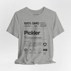 Women's black Pickler Funny Definitions T-Shirt featuring playful pickleball-themed text, lightweight activewear from Printify.