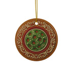 Decorative pickleball-themed Christmas ornaments in gingerbread style, featuring four festive holiday shapes for home decor.