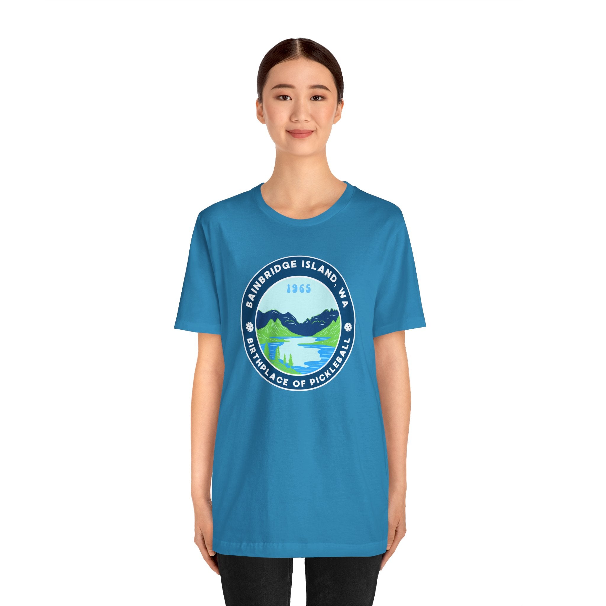 Unisex Bainbridge Island WA Birthplace of Pickleball T-Shirt | Premium Activewear Tee | Gift for Men & Women