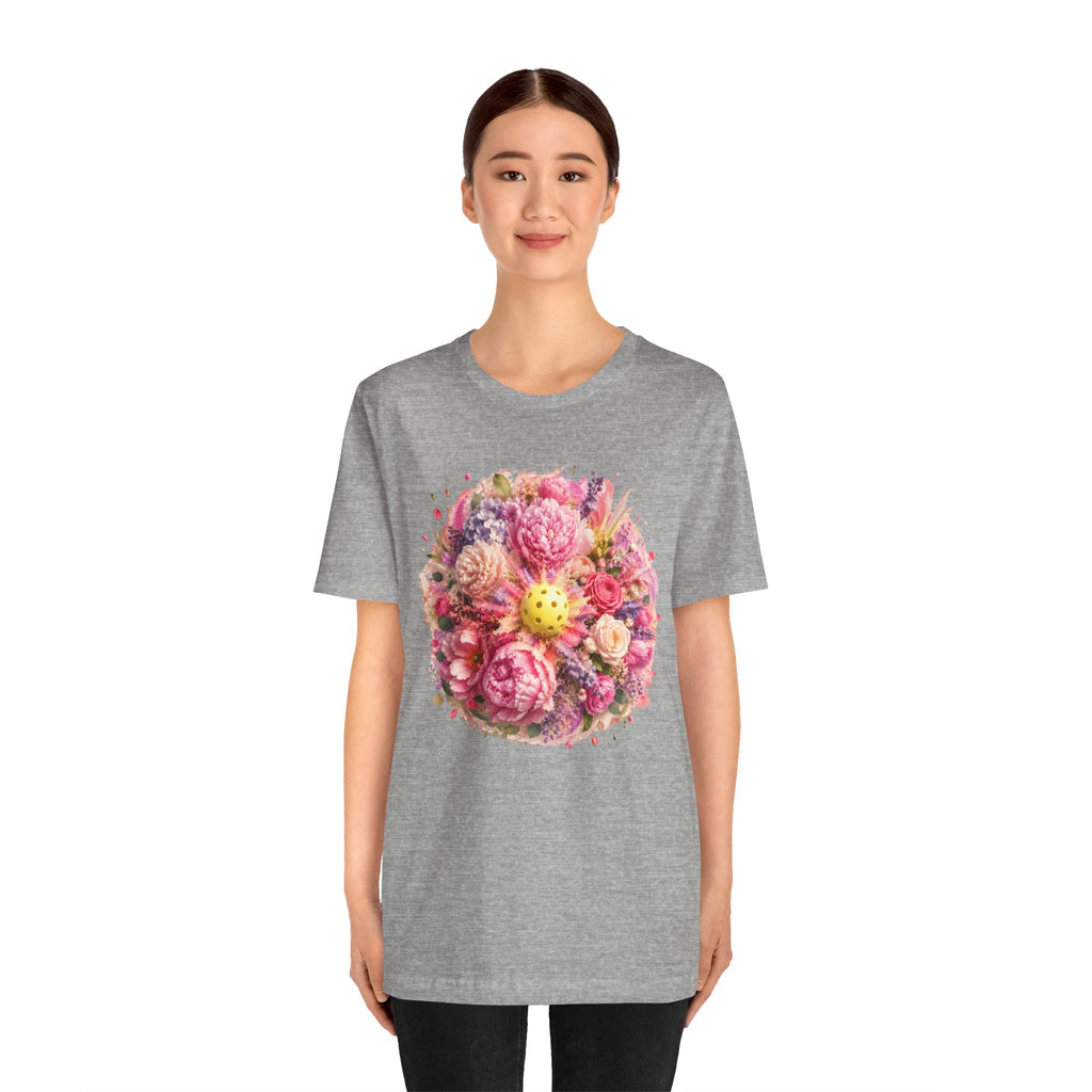Peony Pickleball Tee — Premium Cotton Unisex T-Shirt