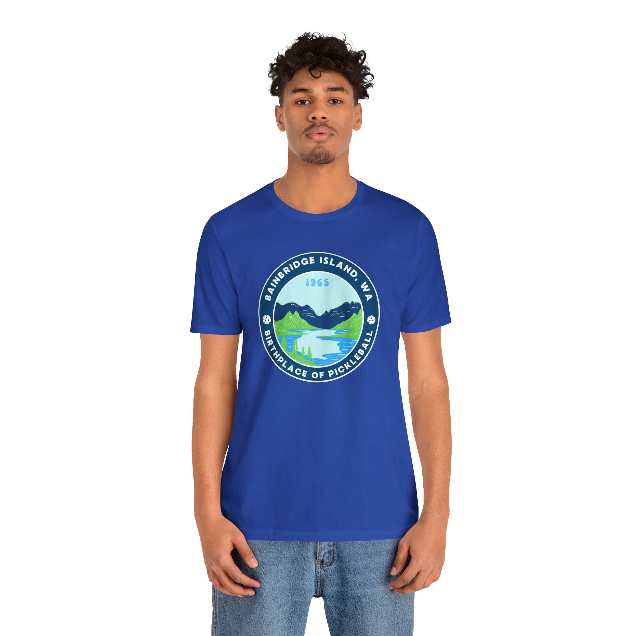 Bainbridge Island Pickleball Tee — Birthplace of Pickleball 1965 Unisex T-Shirt-PeaMac Tees