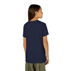 Youth Dinking Diva T-shirt for kids featuring a gold filigree pickleball graphic, casual and colorful kids' clothing by Printify.