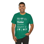 Men's Pickler Funny Definitions T-Shirt with white text, lightweight activewear perfect for pickleball enthusiasts.