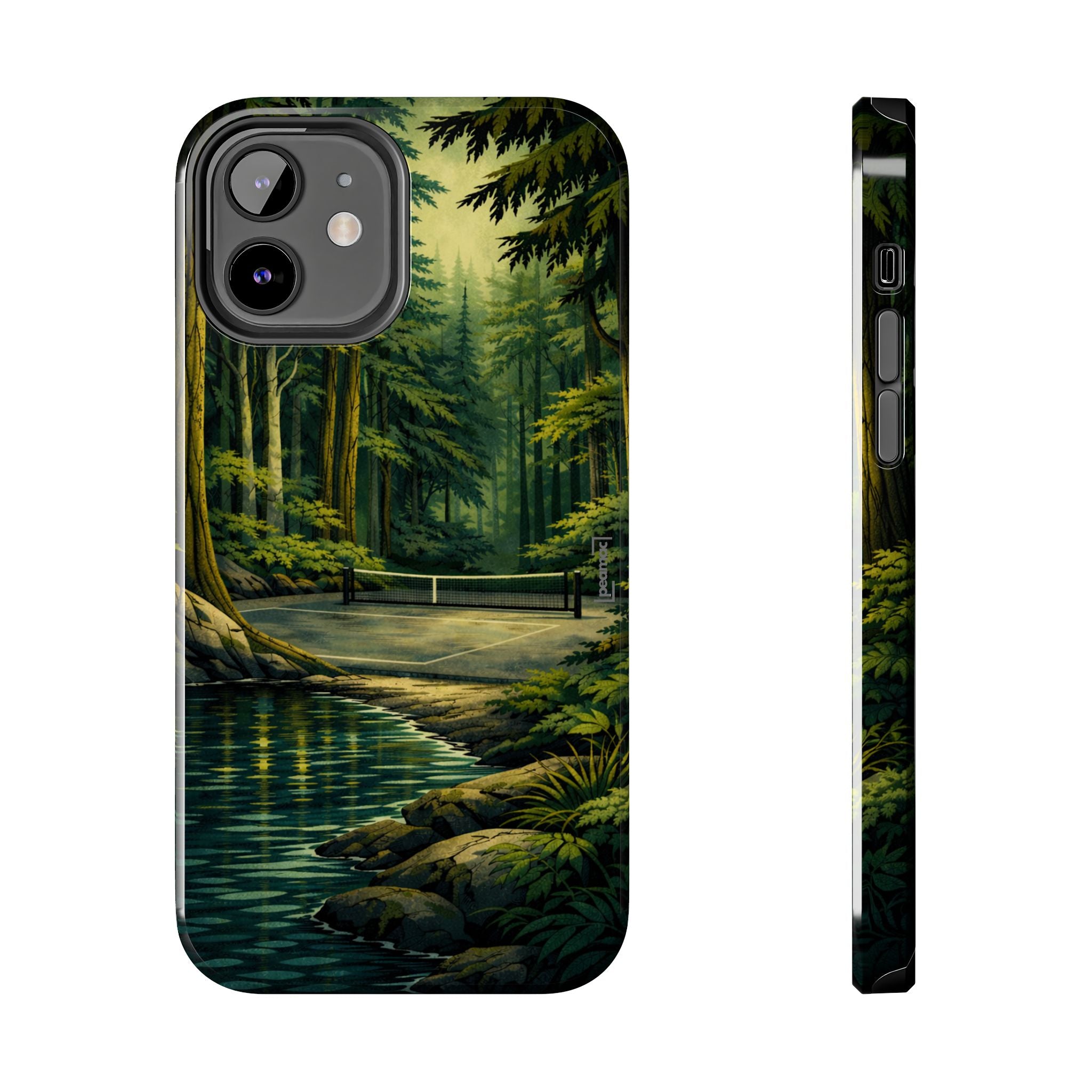 Hidden Forest Pickleball Phone Case – Bainbridge Island Inspired | Compatible with iPhone and Samsung smartphones | Matte or Glossy