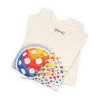 Matrix Burst Pickleball Tee by Printify featuring retro court graphic on a stylish T-shirt.