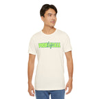 Unisex Pickleball Life T-shirt with bold green and blue graphic print, casual short-sleeve tee by Printify.