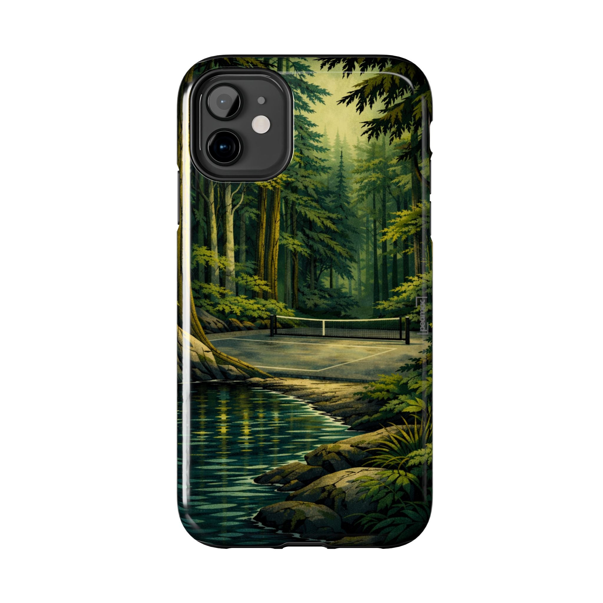 Hidden Forest Pickleball Phone Case – Bainbridge Island Inspired | Compatible with iPhone and Samsung smartphones | Matte or Glossy