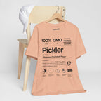 Men's black Pickler Funny Definitions T-Shirt featuring pickleball-themed text, lightweight and comfortable activewear from Printify.