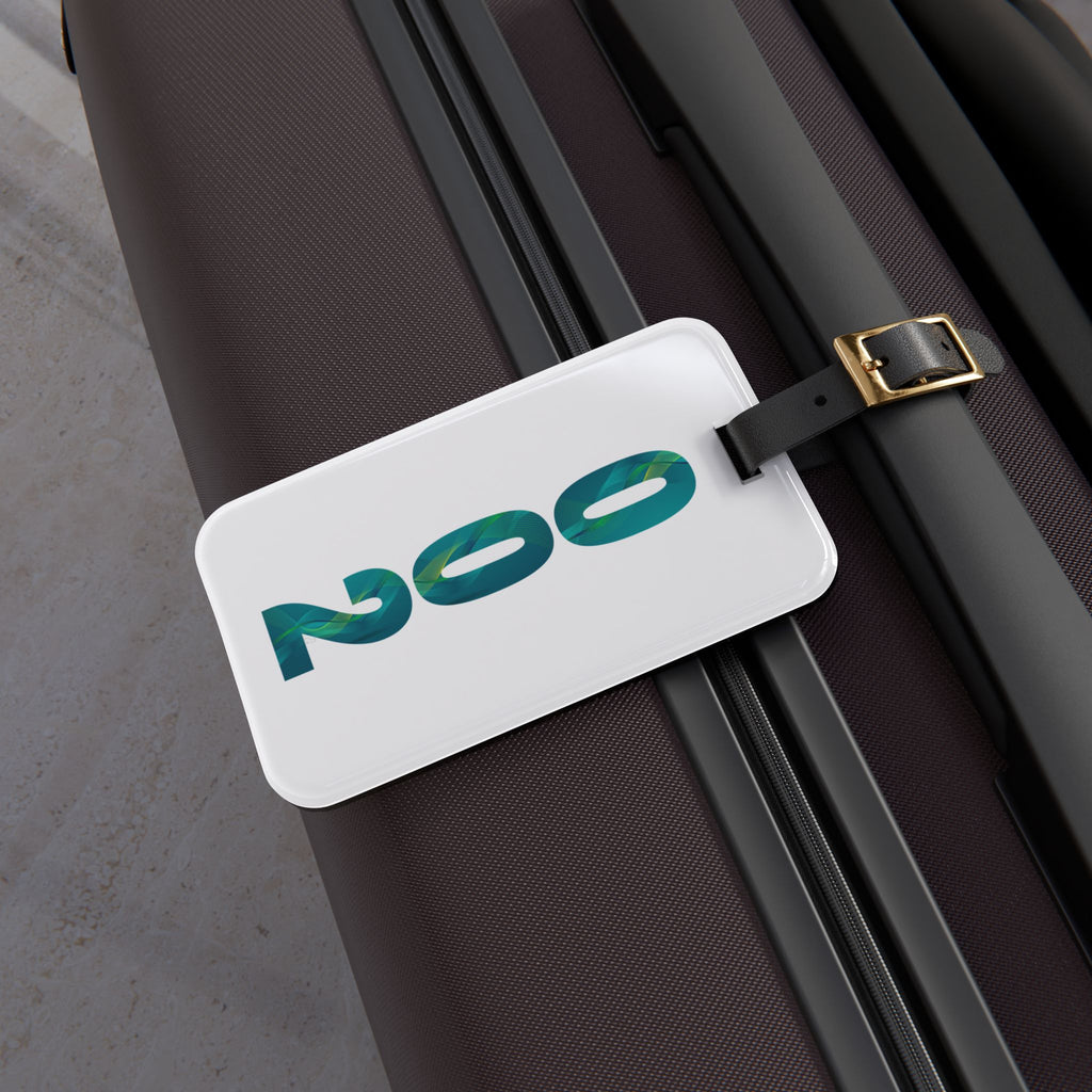 002 Collection GameStart Green Pickleball Luggage Tag | Leather Strap with Buckle | 4 x 2.4 inches | ID Label for Knapsack & Bags