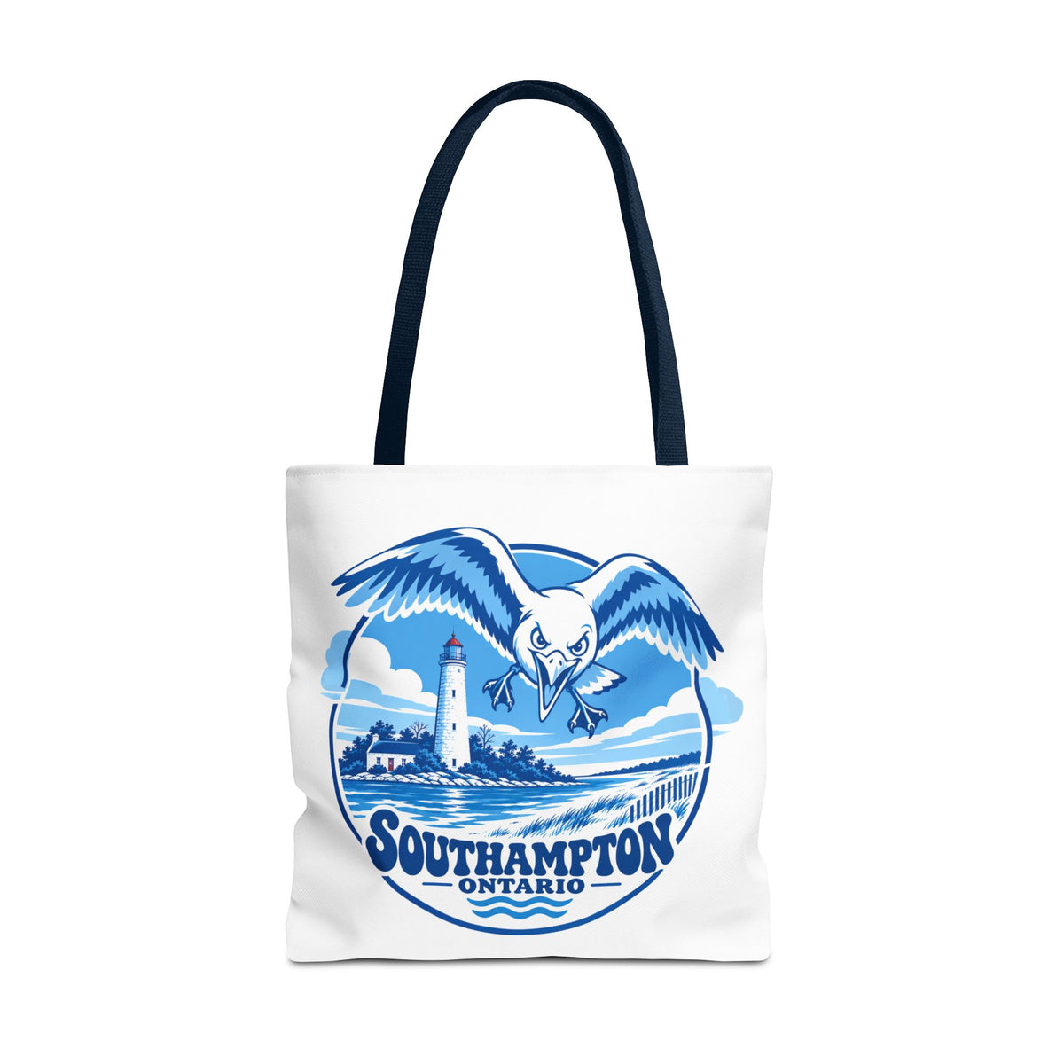 Southampton Ontario Seagull Tote Bag — Coastal Lighthouse Beach Market Tote