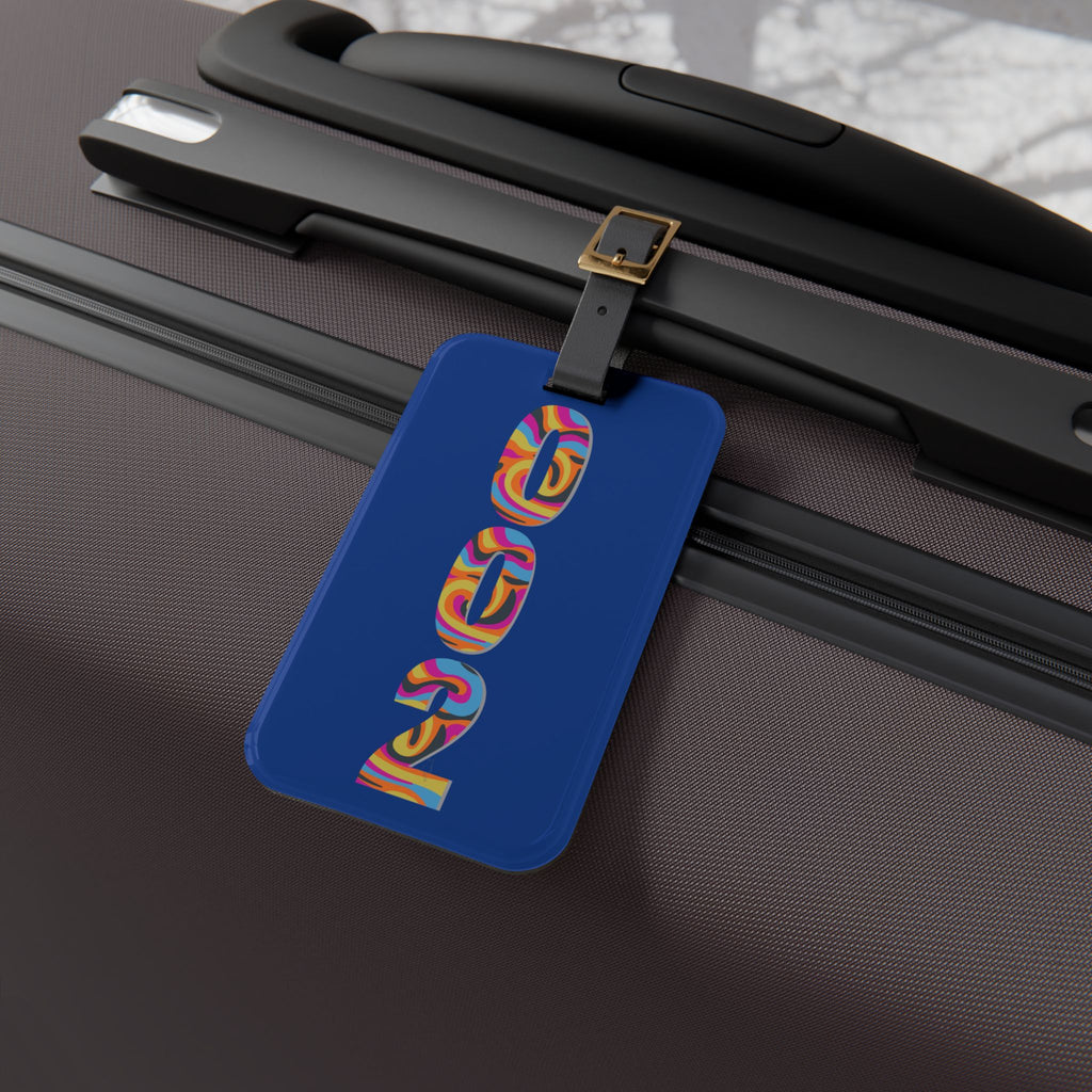 Pickleball court ID luggage tag by Printify, durable accessory with adjustable strap and customizable design for easy identification.