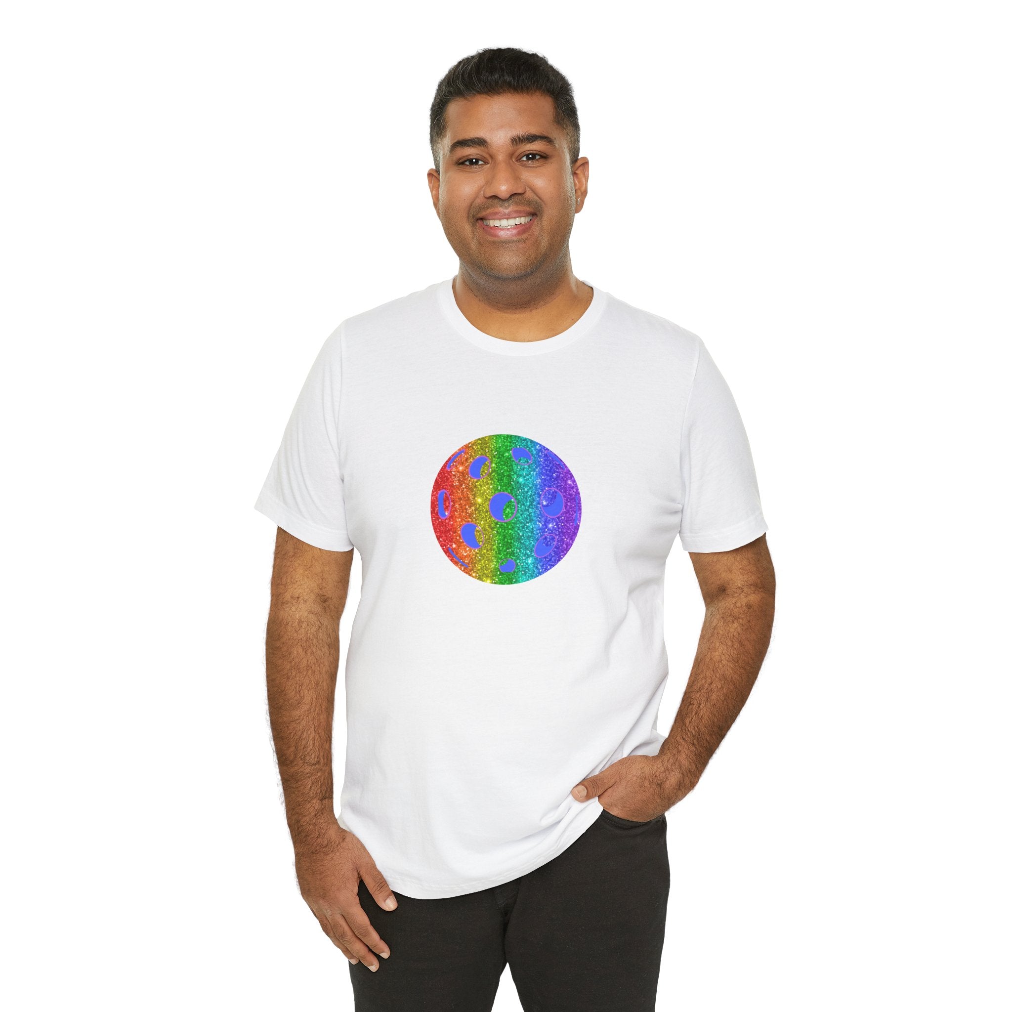 Unisex Sparkle Loud and Proud Pickleball T-shirt | Tee for Men & Women | Gift for the LGBTQ2 Community