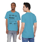 Pickler Funny Definitions T-Shirt - Men's Pickleball Tee - Premium Lightweight Activewear