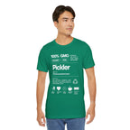 Men's Pickler Funny Definitions T-Shirt with white text, lightweight activewear perfect for pickleball enthusiasts.