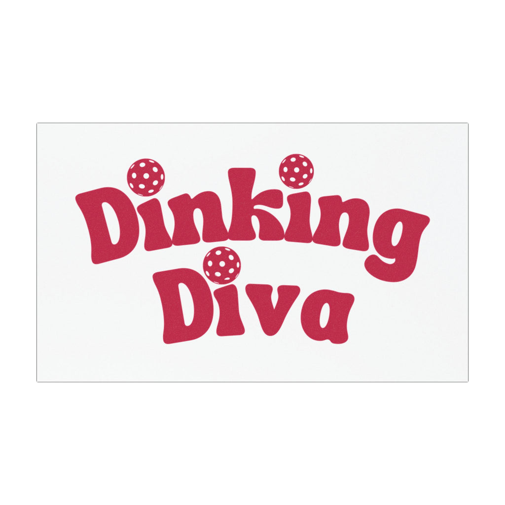 Dinking Diva Pickleball Car Magnet - 7.5" x 4.5" - Image 5 - PeaMacTees