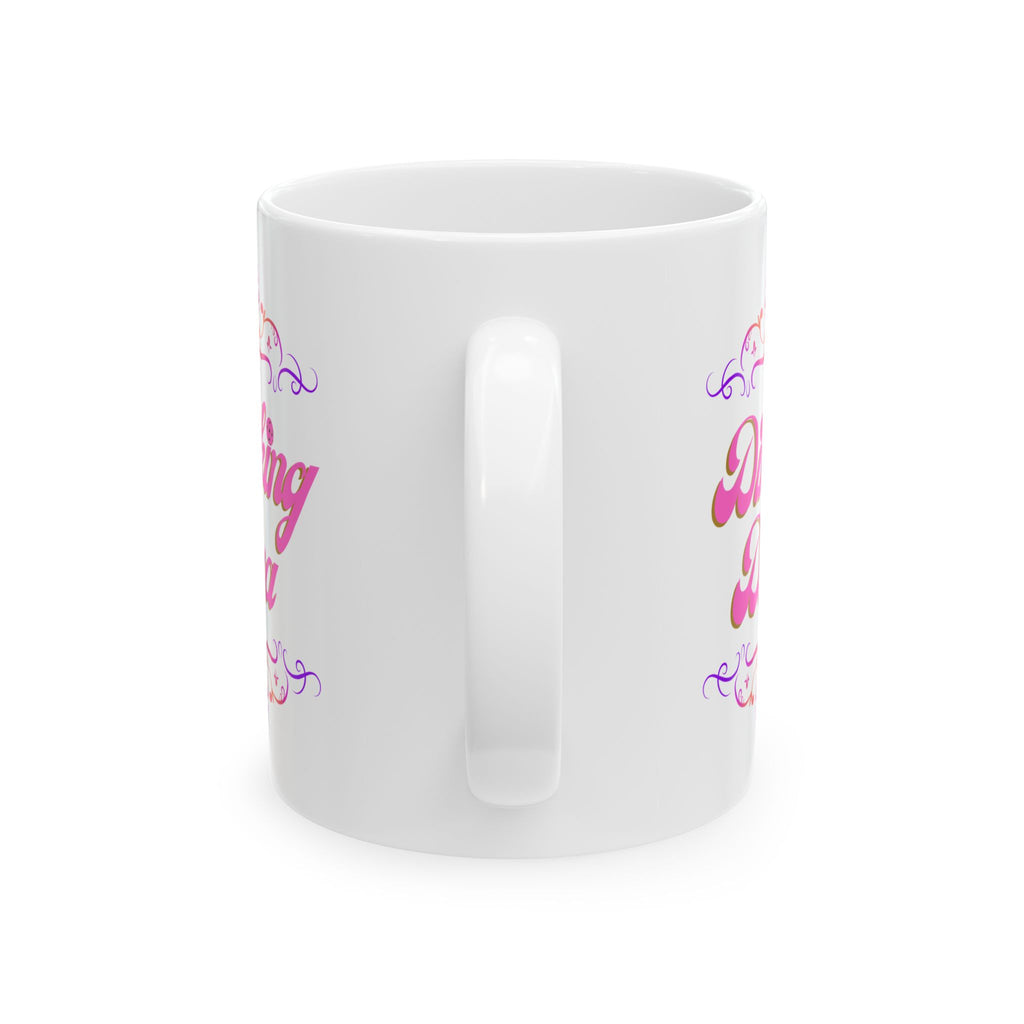 Dinking Diva Pickleball Mug - Pink Filigree Ceramic Coffee Cup - 11oz and 15oz - Image 10 - PeaMacTees