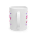 Dinking Diva Pickleball Mug - Pink Filigree Ceramic Coffee Cup - 11oz and 15oz - Image 10 - PeaMacTees