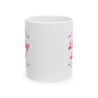 Dinking Diva Pickleball Mug - Pink Filigree Ceramic Coffee Cup - 11oz and 15oz - Image 9 - PeaMacTees