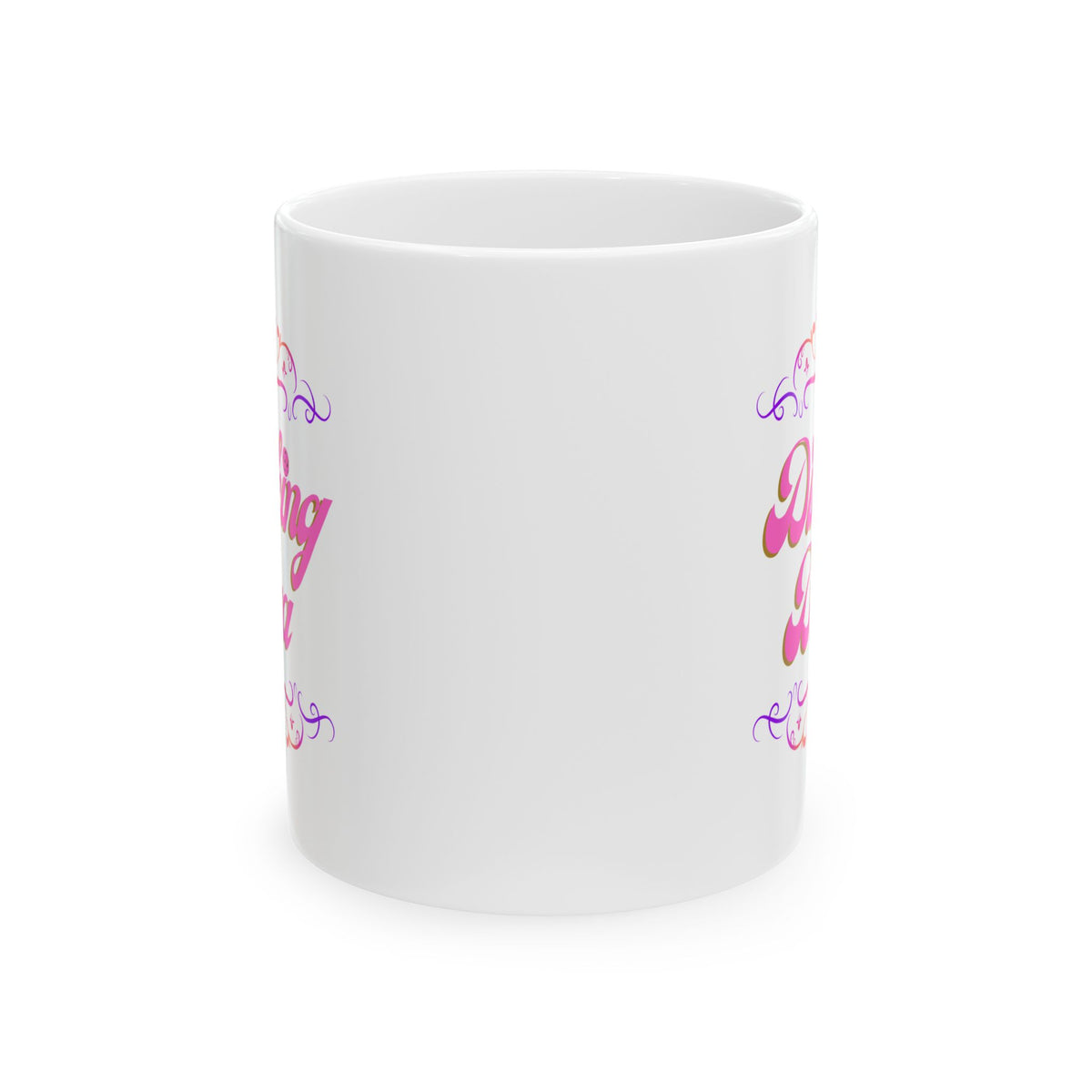 Dinking Diva Pickleball Mug - Pink Filigree Ceramic Coffee Cup - 11oz and 15oz - Image 9 - PeaMacTees