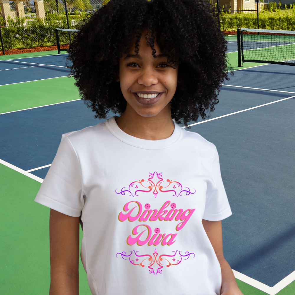 Dinking Diva Women's Pickleball Tee - PeaMacTees