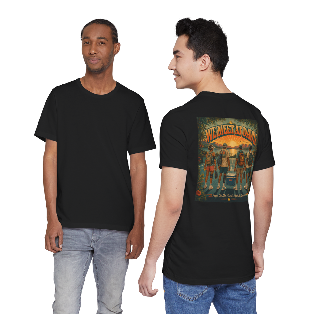 We Meet at Dawn Pickleball Unisex t-shirt - Canadian Edition