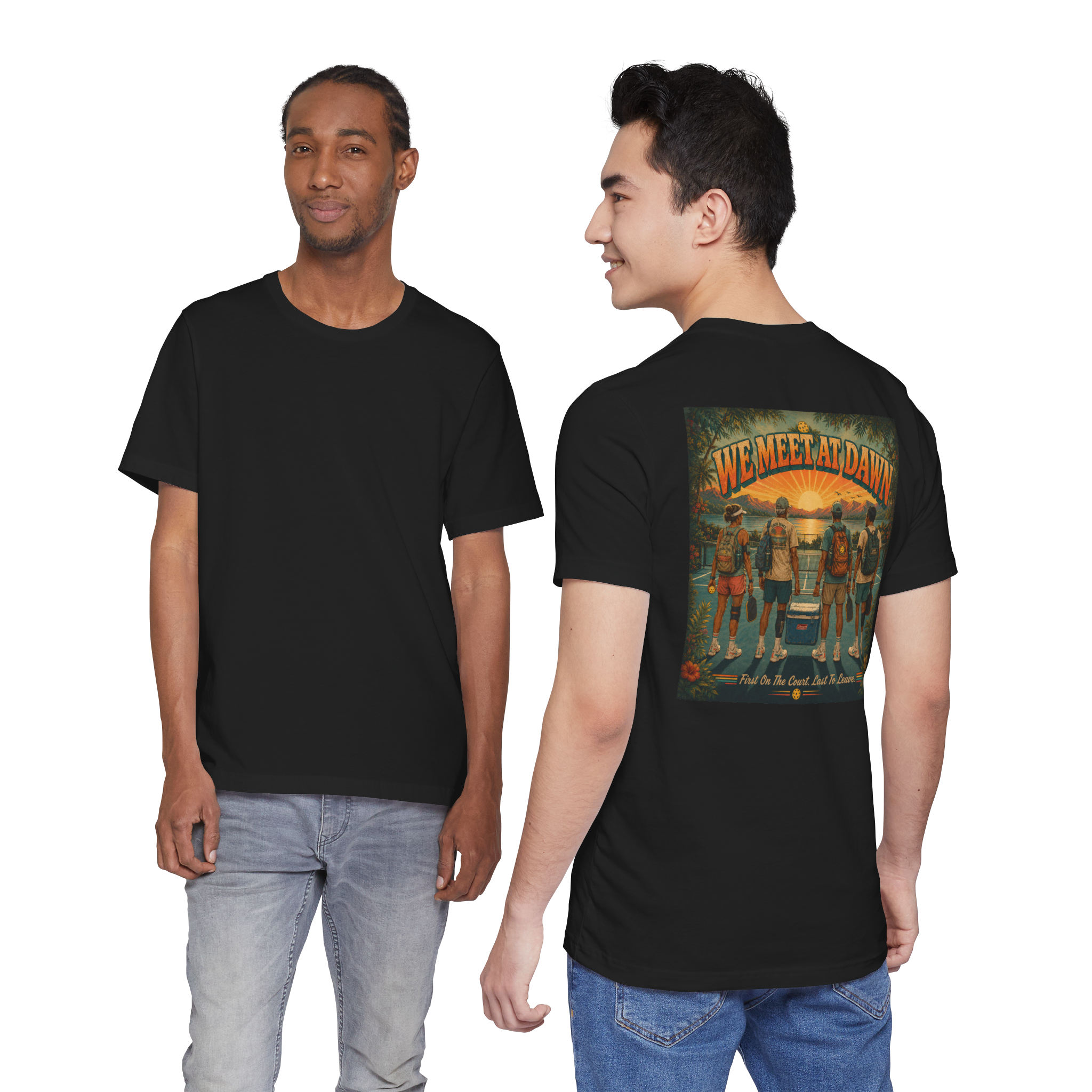 We Meet at Dawn Pickleball Unisex t-shirt - Canadian Edition