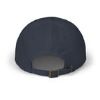 Embroidered Dinking Diva Pickleball Baseball Cap, Leather and Brass Closure - Navy - Back - PeaMacTees