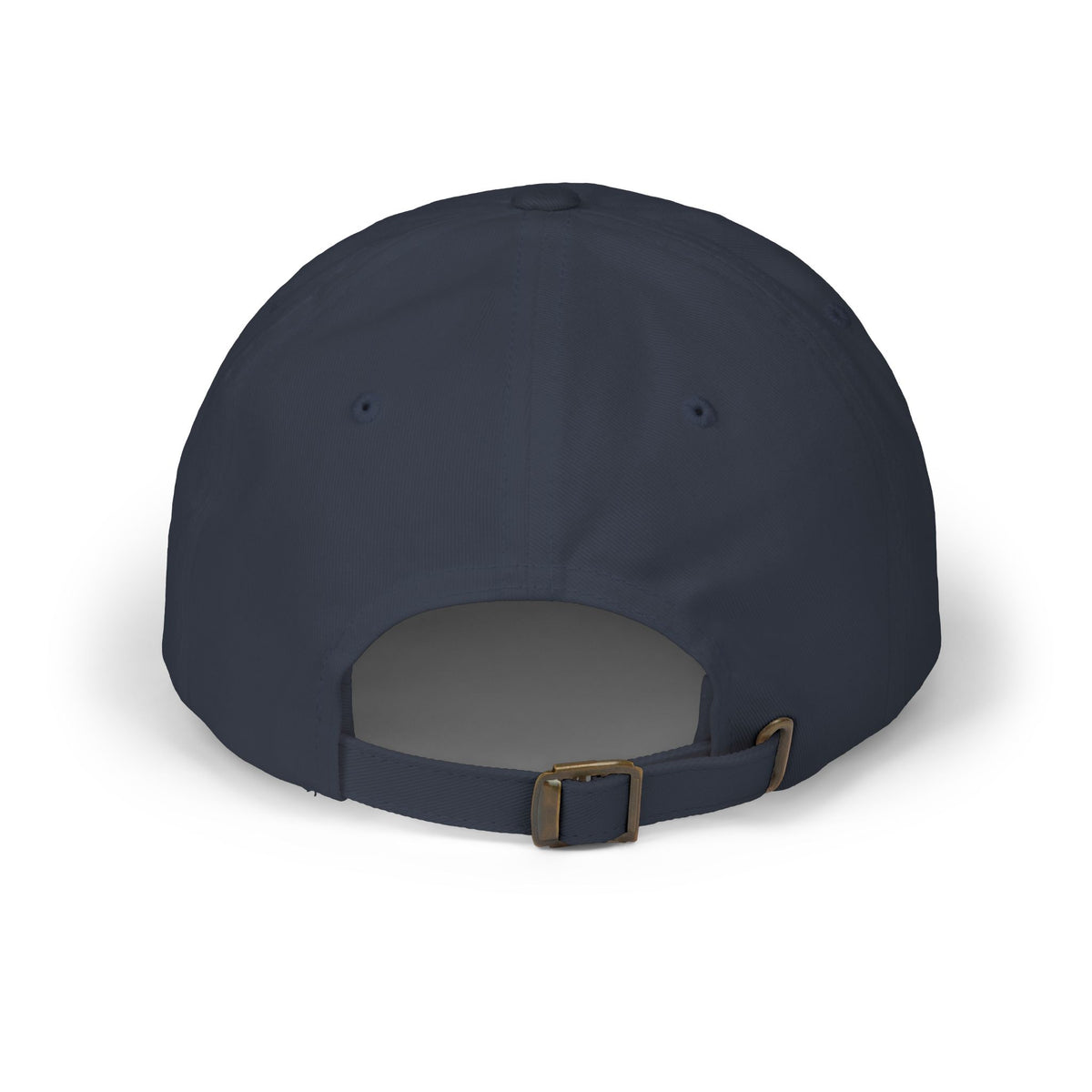 Embroidered Dinking Diva Pickleball Baseball Cap, Leather and Brass Closure - Navy - Back - PeaMacTees
