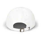 Embroidered Dinking Diva Pickleball Baseball Cap, Leather and Brass Closure - White - Back - PeaMacTees