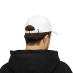 Embroidered PickleTOwn (Toronto) Classic Baseball Hat - 5 Colours Cap - Adjustable Brass Buckle - White - Model back male - PeaMacTees