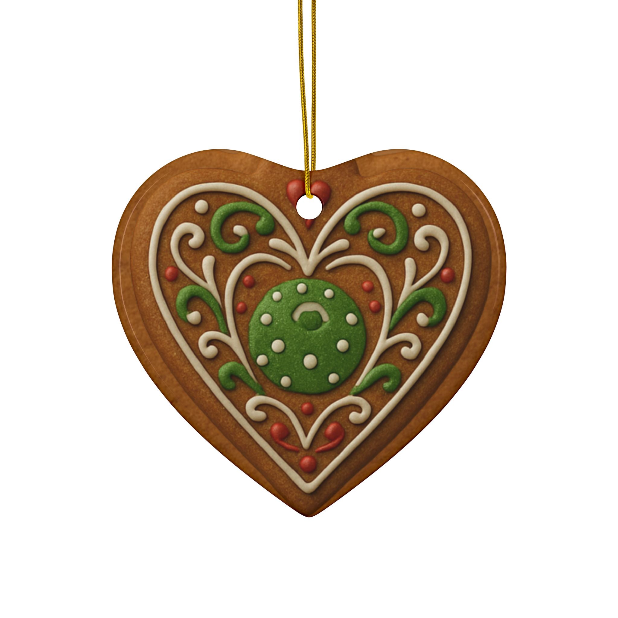Pickleball Christmas Ornaments | Decorative Gingerbread Style | 4 Festive Holiday Decor Shapes | Gift for Pickler Friends & Family