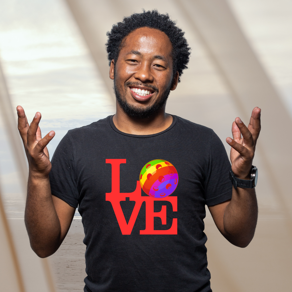 LOVE Pickleball Pride Tee — Rainbow LGBTQ2 T-Shirt