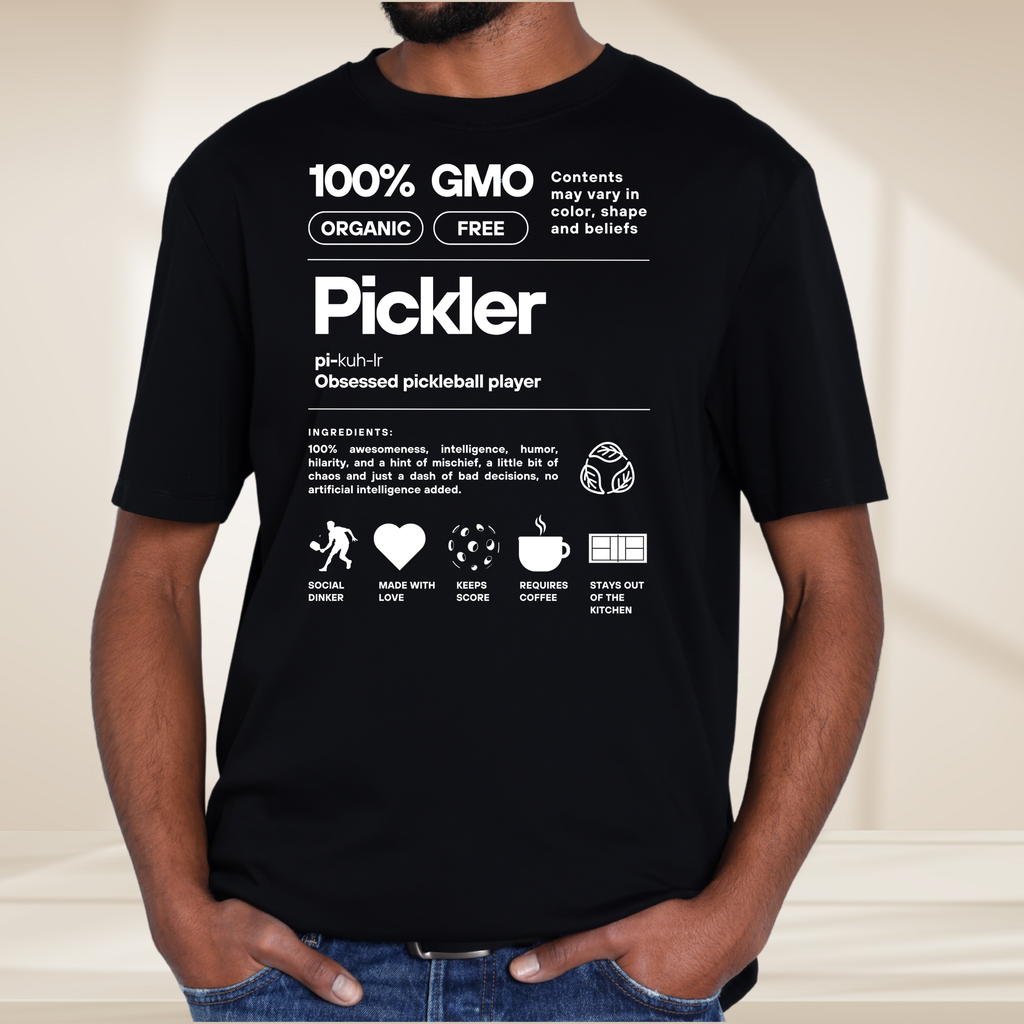 Pickler Funny Definitions Men's Pickleball Tee - PeaMacTees