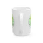 Matrix Burst Green Pickleball Ceramic Mug — Retro Exploding Pickleball Design (11oz & 15oz) - Image 9 - PeaMacTees