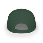 Matrix Burst Pickleball Cap Neon Green — Low Profile Cotton Baseball Hat - Dark Green - Back - PeaMacTees