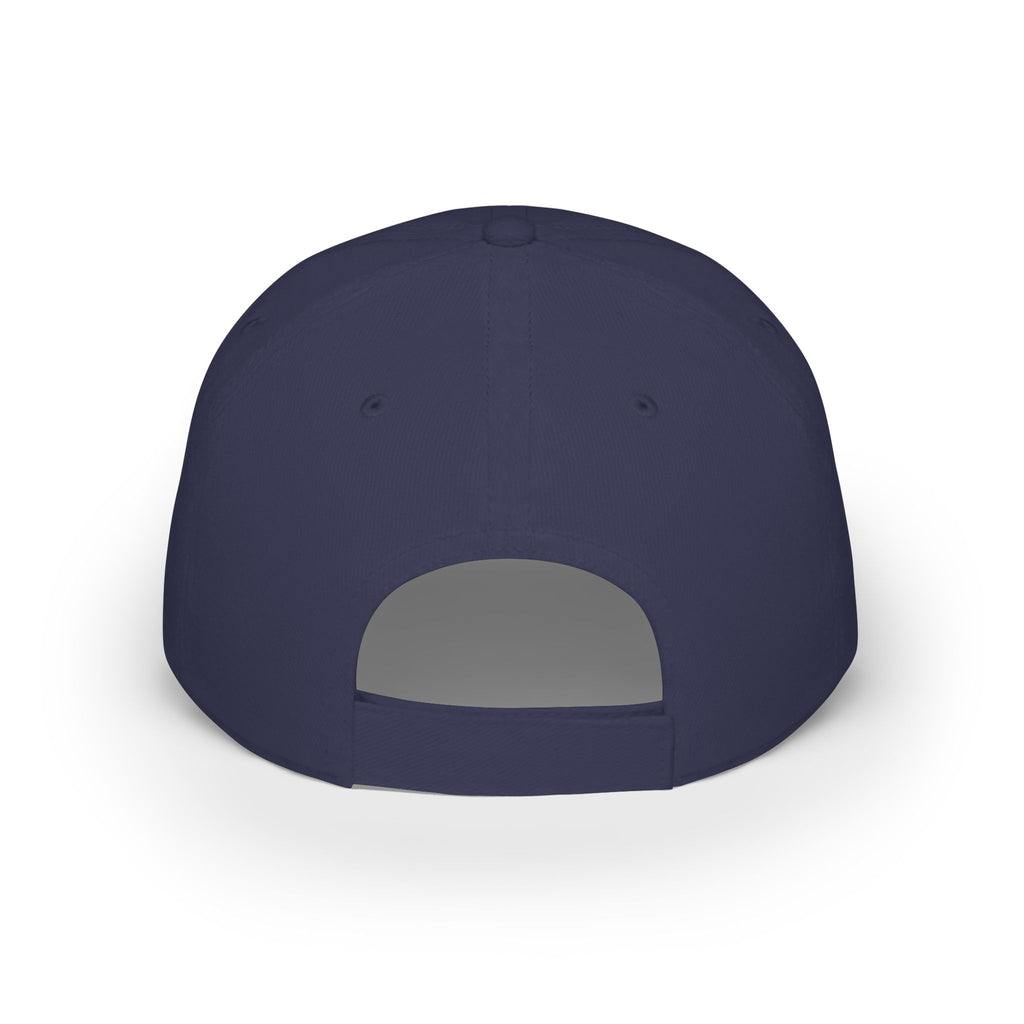 Matrix Burst Pickleball Cap Neon Green — Low Profile Cotton Baseball Hat - Dark Navy - Back - PeaMacTees