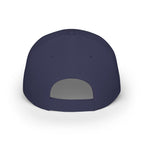 Matrix Burst Pickleball Cap Neon Green — Low Profile Cotton Baseball Hat - Dark Navy - Back - PeaMacTees